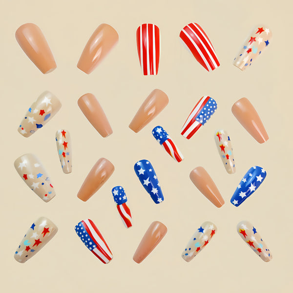 12 Sizes-24 Pcs Press On Nails Y637