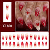 12 Sizes-24 Pcs Press On Nails C1460