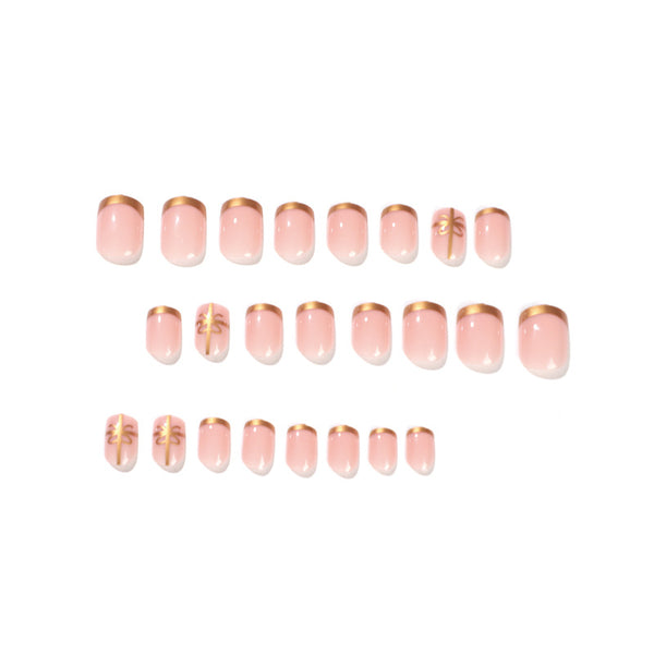 12 Sizes-24 Pcs Press On Nails JP1891