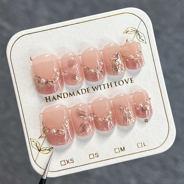 12 Sizes-24 Pcs Press On Nails SP105