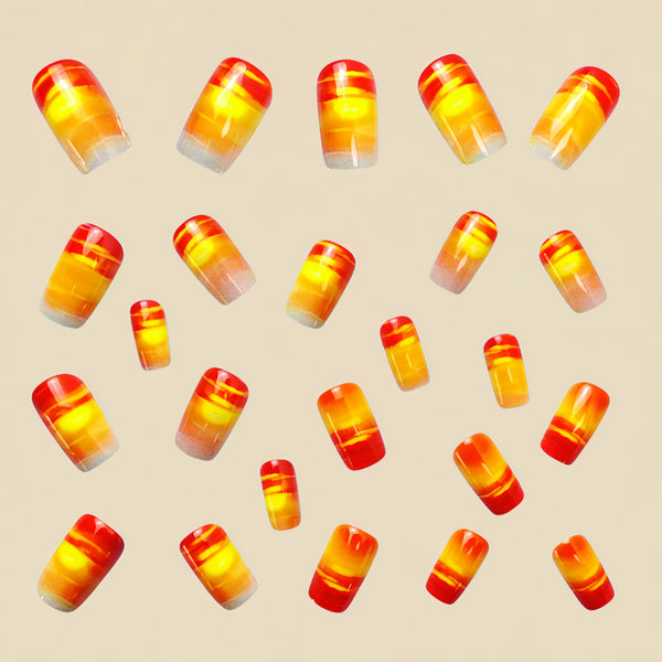 12 Sizes-24 Pcs Press On Nails Y560