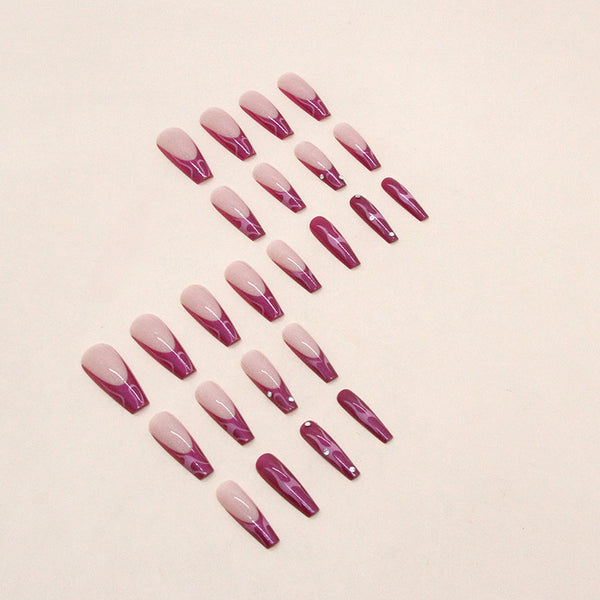 12 Sizes-24 Pcs Press On Nails Z703