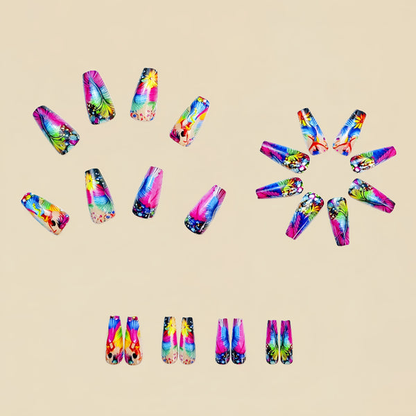 12 Sizes-24 Pcs Press On Nails Y682