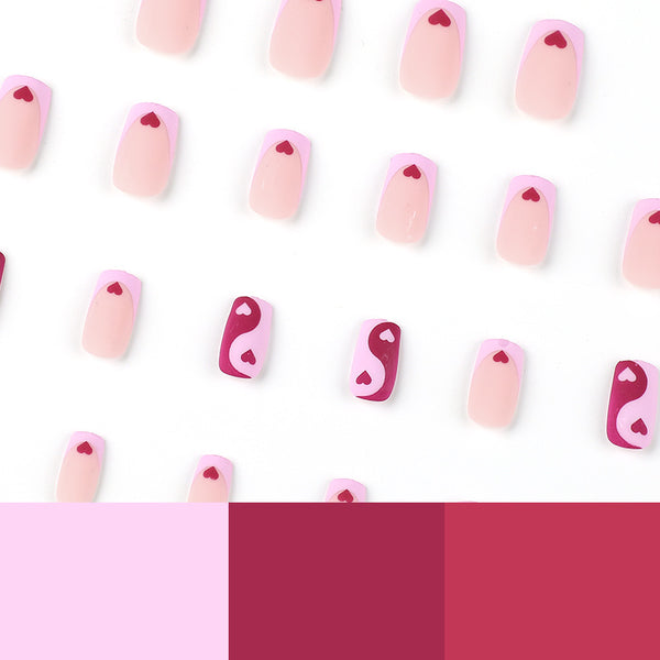 12 Sizes-24 Pcs Press On Nails JP2406