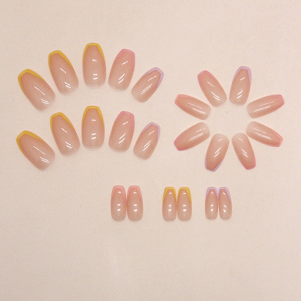 12 Sizes-24 Pcs Press On Nails W1319