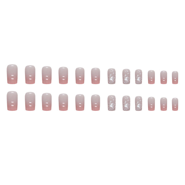 12 Sizes-24 Pcs Press On Nails W1279
