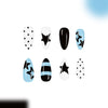12 Sizes-24 Pcs Press On Nails C1351