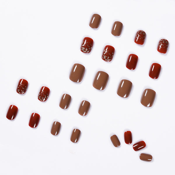 12 Sizes-24 Pcs Press On Nails JP1005