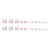 12 Sizes-24 Pcs Press On Nails F199