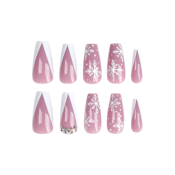 12 Sizes-24 Pcs Press On Nails JP2684