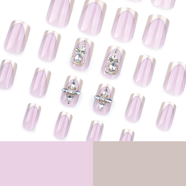 12 Sizes-24 Pcs Press On Nails JP3428