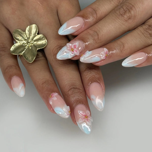 12 Sizes-24 Pcs Press On Nails JP4235