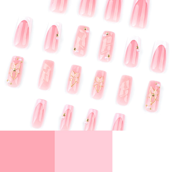 12 Sizes-24 Pcs Press On Nails JP3778
