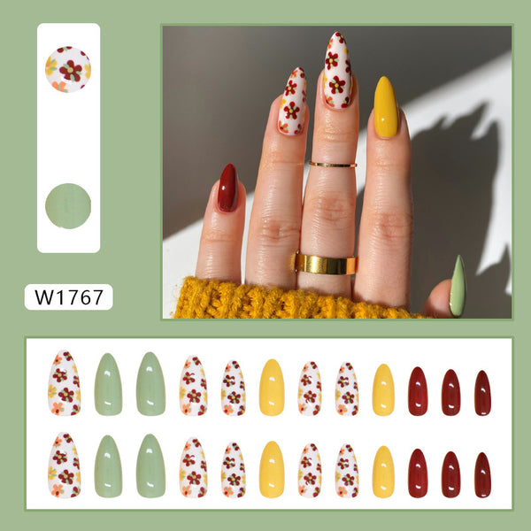 12 Sizes-24 Pcs Press On Nails W1767