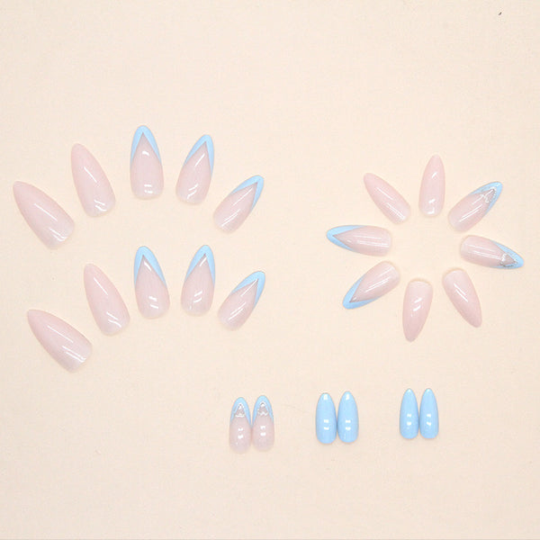12 Sizes-24 Pcs Press On Nails W328