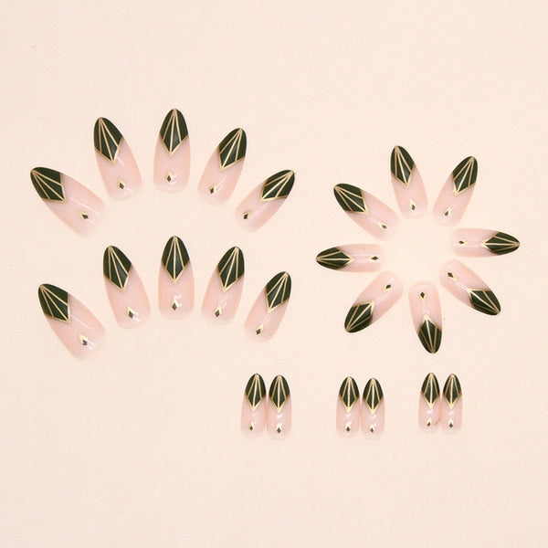 12 Sizes-24 Pcs Press On Nails W958