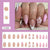 12 Sizes-24 Pcs Press On Nails Z1068