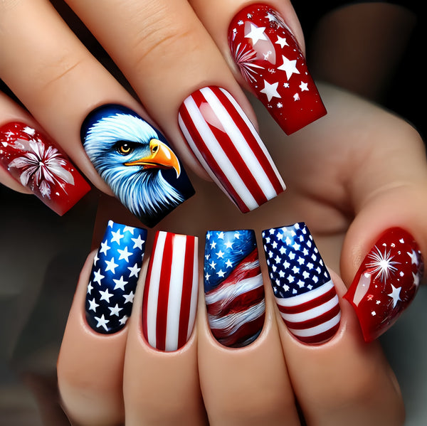 12 Sizes-24 Pcs Press On Nails Y737