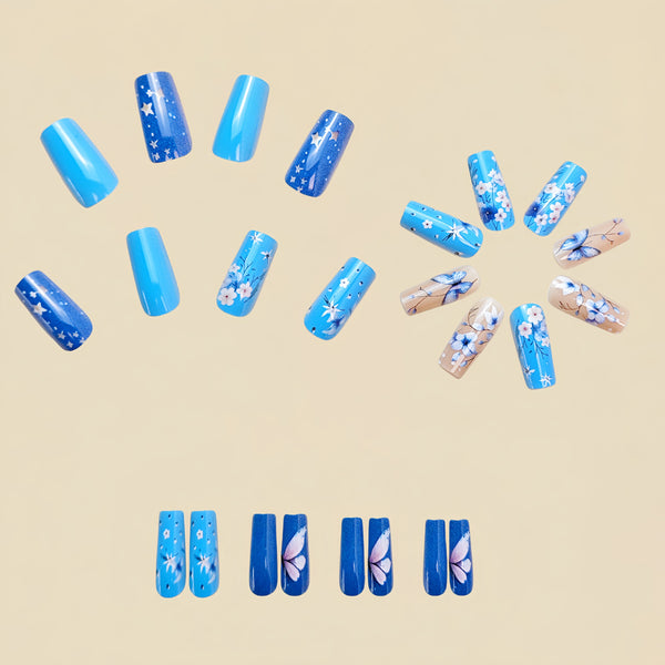 12 Sizes-24 Pcs Press On Nails Y718