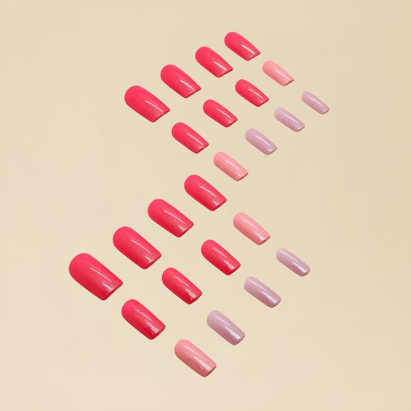 12 Sizes-24 Pcs Press On Nails Y028