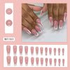 12 Sizes-24 Pcs Press On Nails W1163