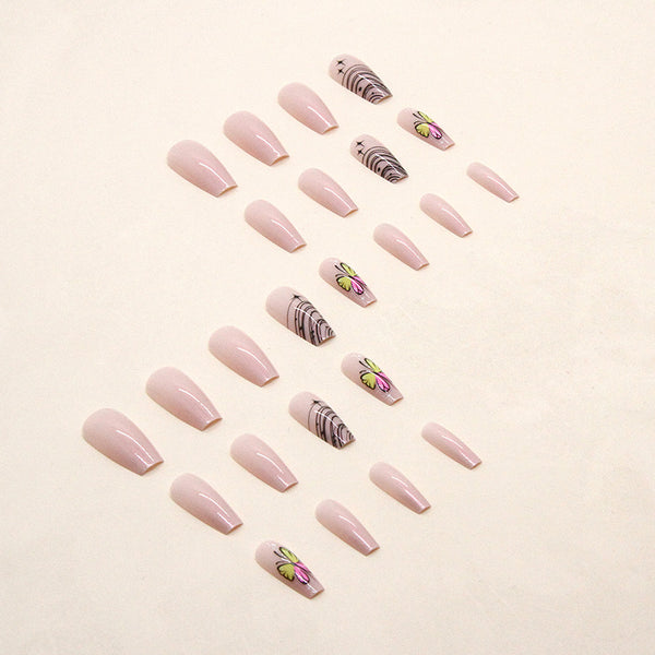 12 Sizes-24 Pcs Press On Nails W341