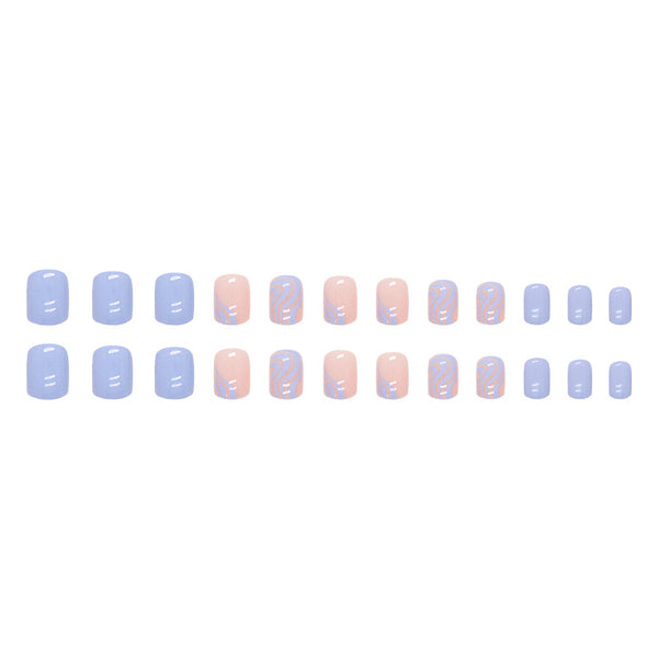 12 Sizes-24 Pcs Press On Nails W875