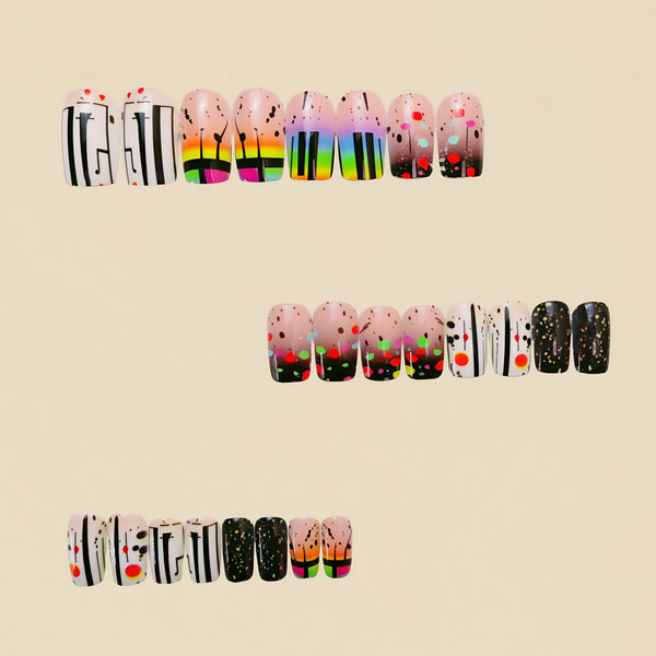 12 Sizes-24 Pcs Press On Nails Y559