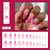 12 Sizes-24 Pcs Press On Nails Z1109