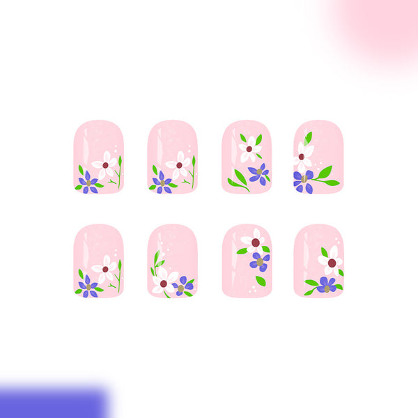 12 Sizes-24 Pcs Press On Nails C1623
