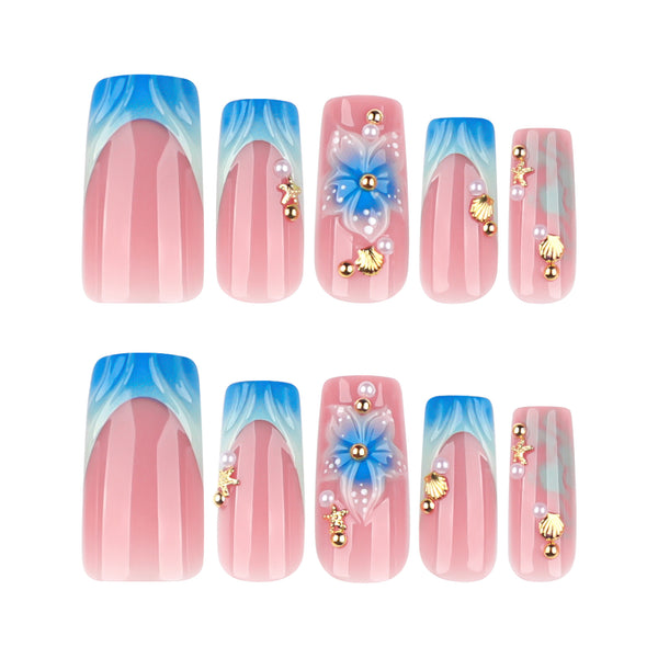 12 Sizes-24 Pcs Press On Nails JP4233