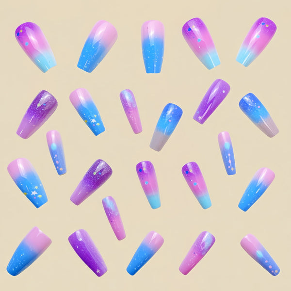 12 Sizes-24 Pcs Press On Nails Y491