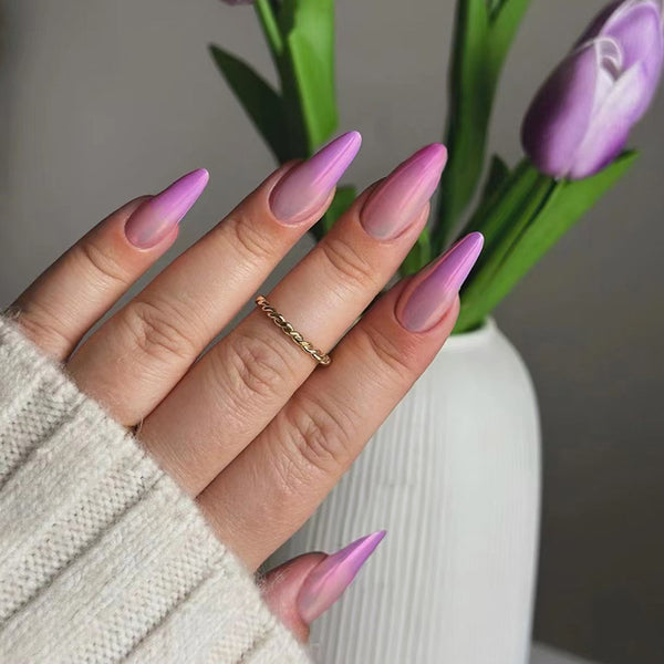 12 Sizes-24 Pcs Press On Nails W1564
