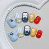 12 Sizes-24 Pcs Press On Nails R983