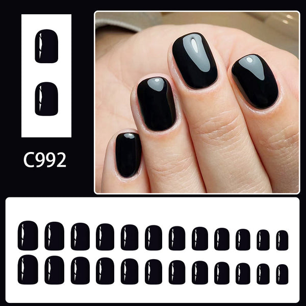 12 Sizes-24 Pcs Press On Nails C992