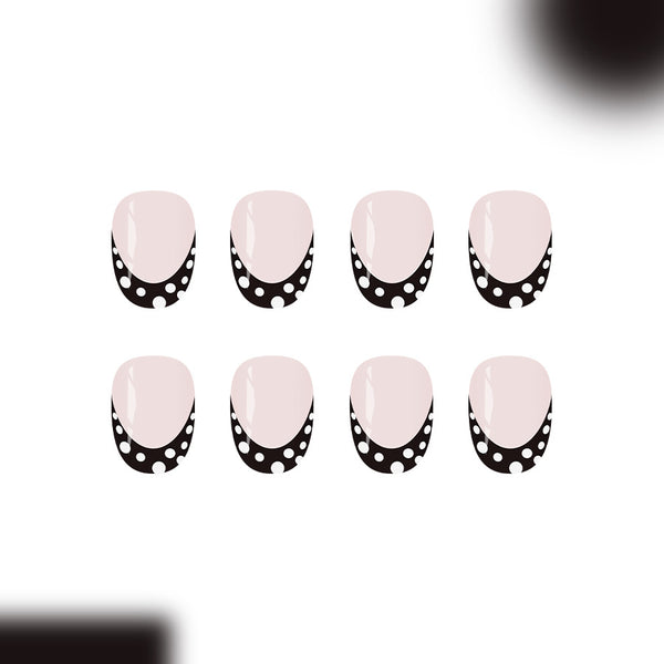 12 Sizes-24 Pcs Press On Nails C1411