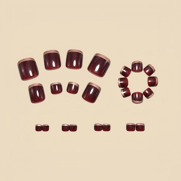12 Sizes-24 Pcs Press On Nails Y2016