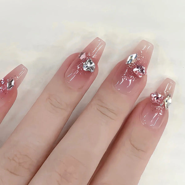 12 Sizes-24 Pcs Press On Nails GN002