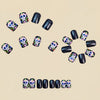 12 Sizes-24 Pcs Press On Nails Y141