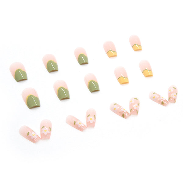 12 Sizes-24 Pcs Press On Nails R631