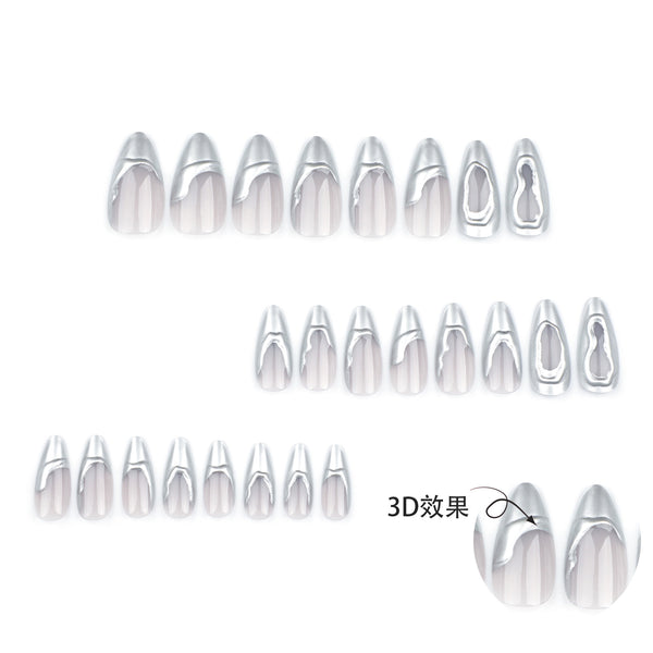 12 Sizes-24 Pcs Press On Nails JP3442