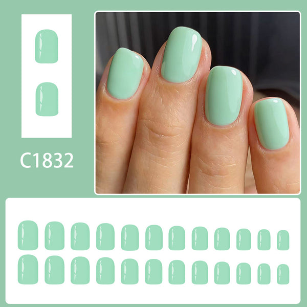 12 Sizes-24 Pcs Press On Nails C1832