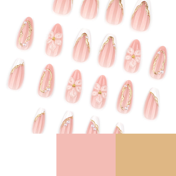 12 Sizes-24 Pcs Press On Nails JP4283