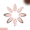 12 Sizes-24 Pcs Press On Nails C1096