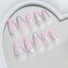 12 Sizes-24 Pcs Press On Nails W1972