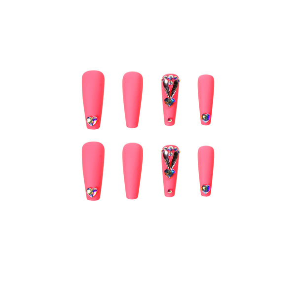 12 Sizes-24 Pcs Press On Nails JP1126