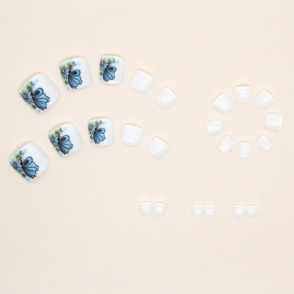 12 Sizes-24 Pcs Press On Nails F047