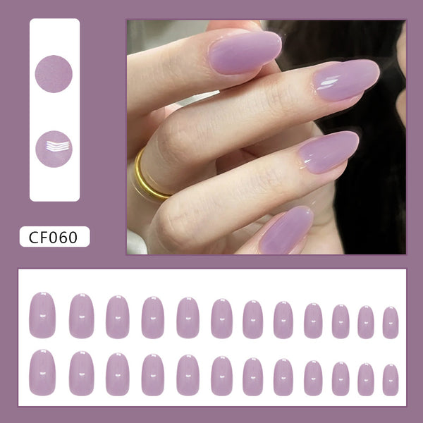 12 Sizes-24 Pcs Press On Nails CF060