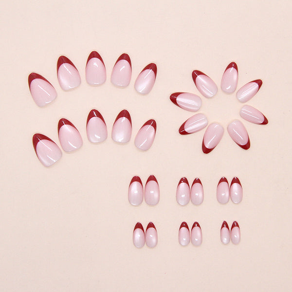 12 Sizes-24 Pcs Press On Nails W1957