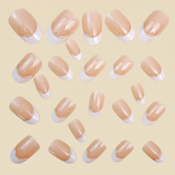 12 Sizes-24 Pcs Press On Nails Y1487